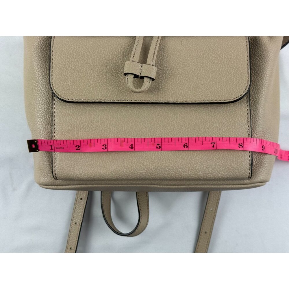 FURLA Noemi Cowhide Grained Leather Backpack Mini Women Used Authentic - Picture 9 of 10